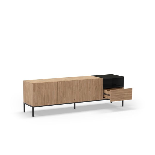 Маса за телевизор в естествен цвят 180x55 cm Cailin – Marckeric-image-3