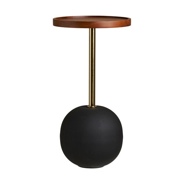 Кръгла странична масичка с дъска от мангово дърво ø 30 cm Sirone – House Nordic