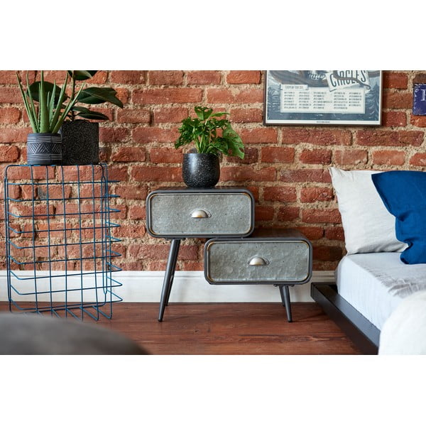 Шкаф с 2 чекмеджета Iron School - Mauro Ferretti-image-1