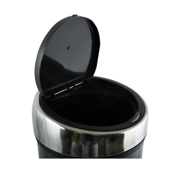 Тъмносиво стоманено кошче за боклук с отваряне с докосване 30 l – MSV-image-3