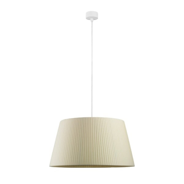Кремава лампа за таван с бял кабел Kami, ∅ 45 cm - Sotto Luce