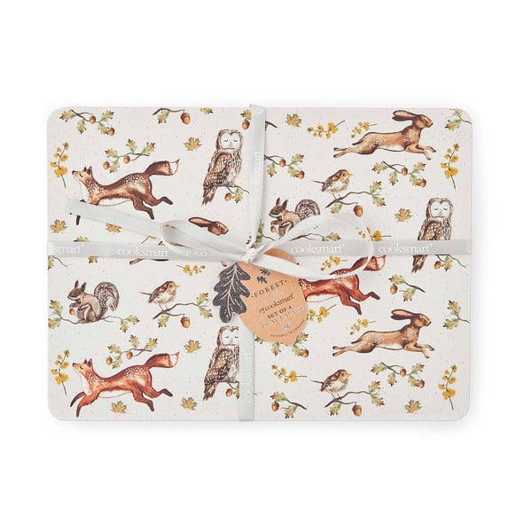 Коркови подложки за хранене в комплект 4 бр. 21x29 cm Forest Fable – Cooksmart ®