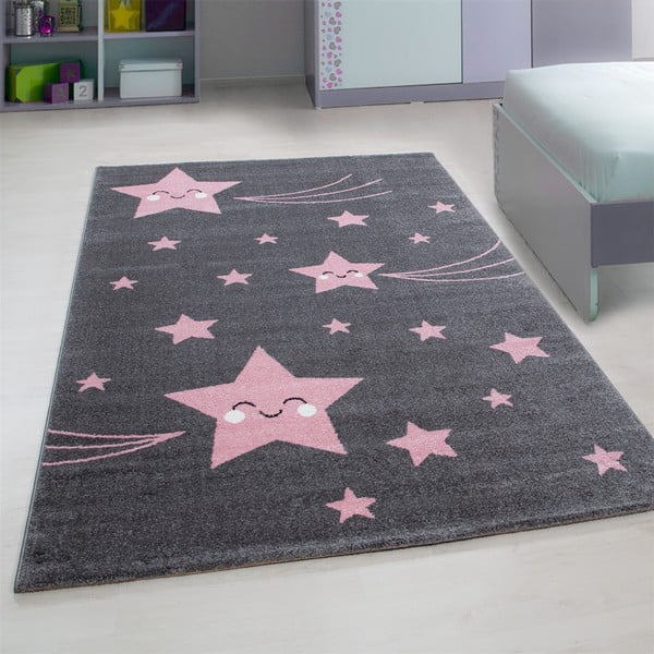 Розово-сив детски килим 160x230 cm Kids – Ayyildiz Carpets-image-1