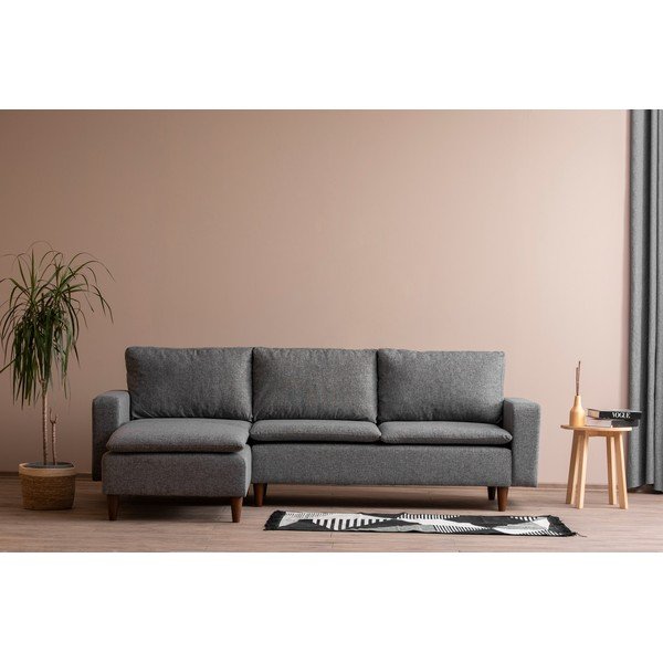 Светлосив ъглов диван (ляв ъгъл) Lungo – Balcab Home-image-1