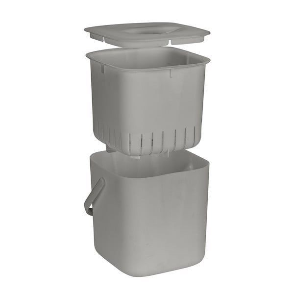 Светлосив контейнер за компостируеми отпадъци 3 l Conny – Wenko-image-3