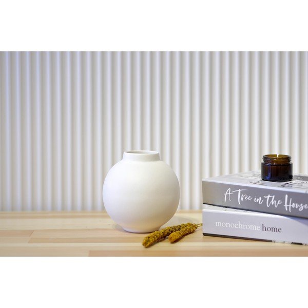 Бяла керамична ваза Topik - Rulina-image-1