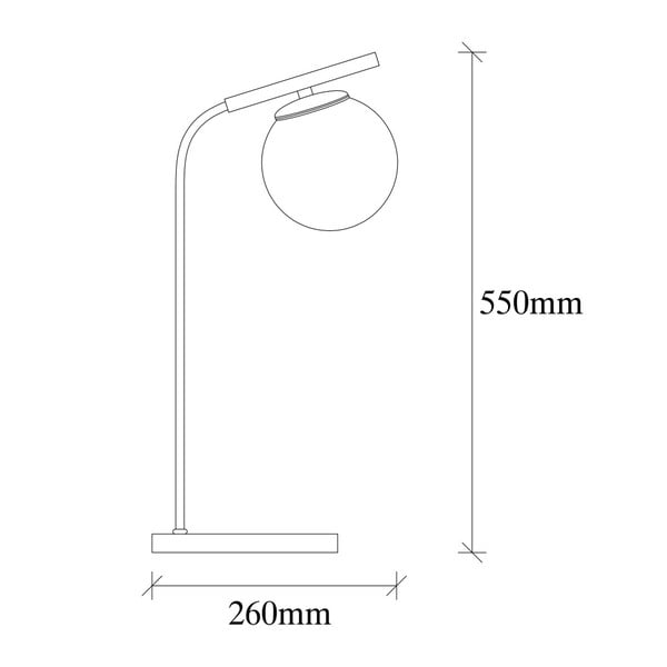 Черна метална настолна лампа Opviq lights Nona - Opviq lights-image-2