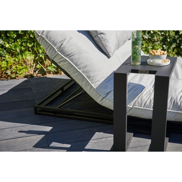 Черна градинска странична маса за шезлонг Tim - Hartman-image-4