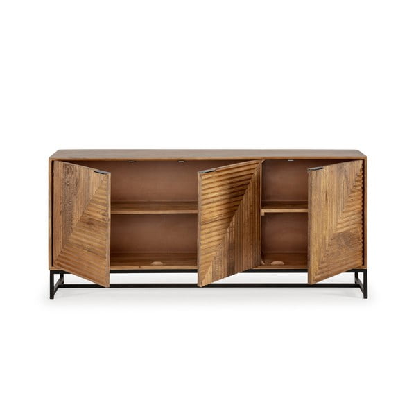 Скрин от масивно манго в естествен цвят 170x79x40 cm Nereida – MOME-image-3