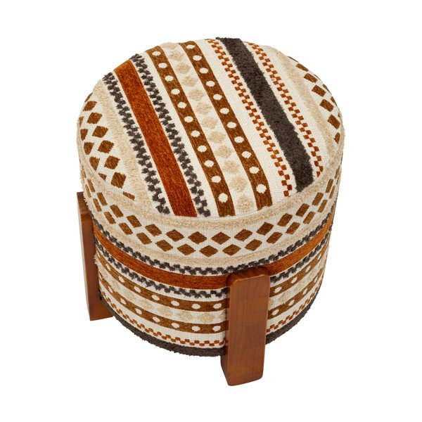 Кафява/бежова табуретка Ethnic  – Mauro Ferretti-image-2