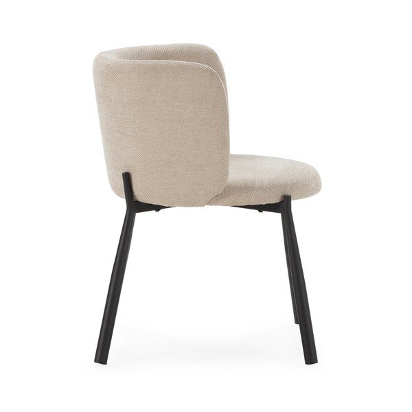 Бежови тапицирани трапезни столове в комплект 2 бр. Ginny – MOME-image-2