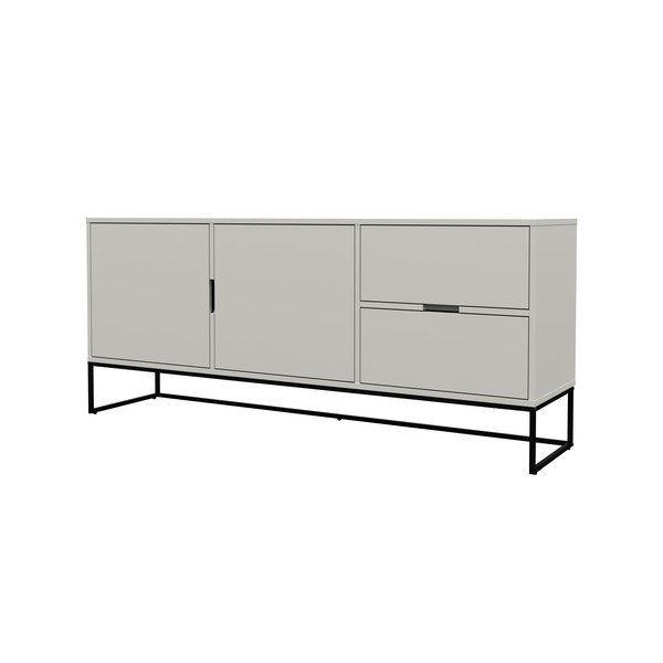 Бял бюфет с черни метални крака Памук Lipp - Tenzo-image-3