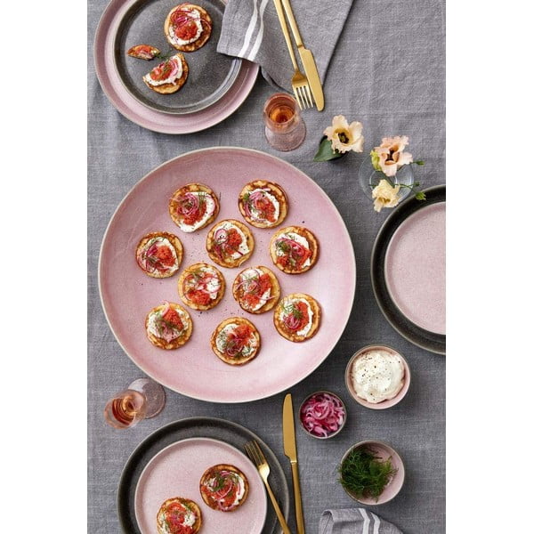 Розова/сива глинена чиния ø 27 cm Gastro Grey/Light Pink – Bitz-image-4