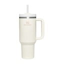 Кремав термос със сламка от неръждаема стомана 1,18 l Quencher H2.0 FlowState Tumbler Cream – Stanley