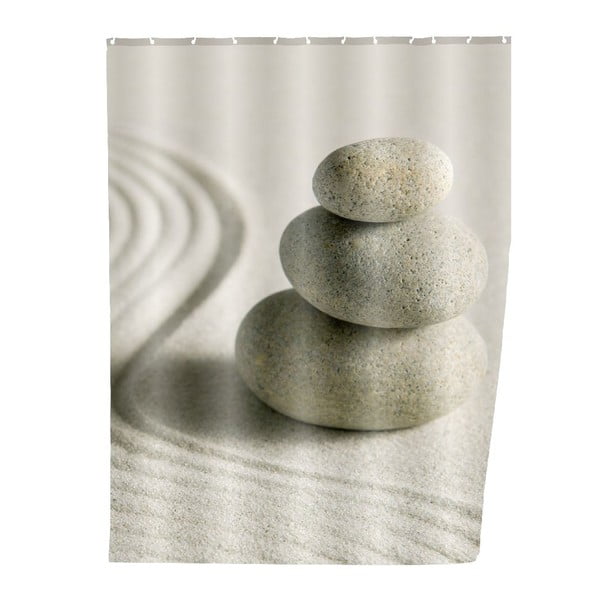 Сива завеса за душ Пясък, 180 x 200 cm Sand and Stone - Wenko