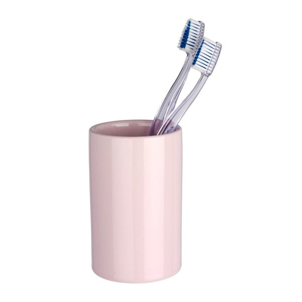 Розова чаша за четка за зъби Pink Polaris - Wenko