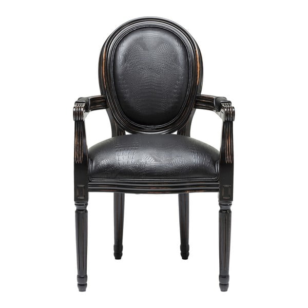 Черен стол от букова дървесина Croco - Kare Design