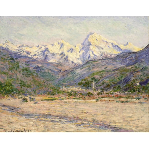 Живопис - репродукция 70x55 cm The Valley of the Nervia, Claude Monet - Fedkolor