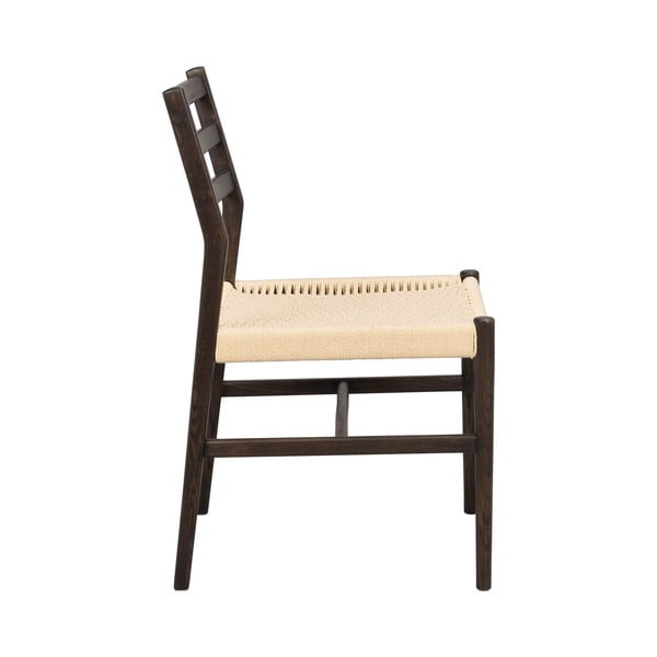 Трапезни столове в комплект от 2 бр. естествени/тъмнокафяви Harlan – Rowico-image-4