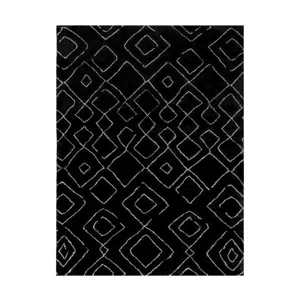 Черен килим подходящ за пране 120x170 cm Imran – Flair Rugs