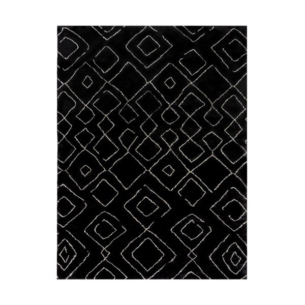 Черен килим подходящ за пране 160x230 cm Imran – Flair Rugs