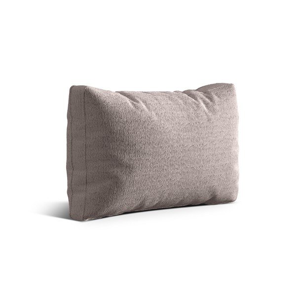 Сиво-бежова възглавница за диван от прежда с примки от букле Kemi – Cosmopolitan Design-image-1