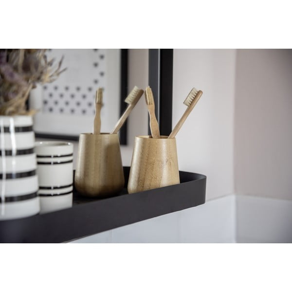 Бамбукова чаша за четка за зъби в естествен цвят Maru - Wenko-image-4