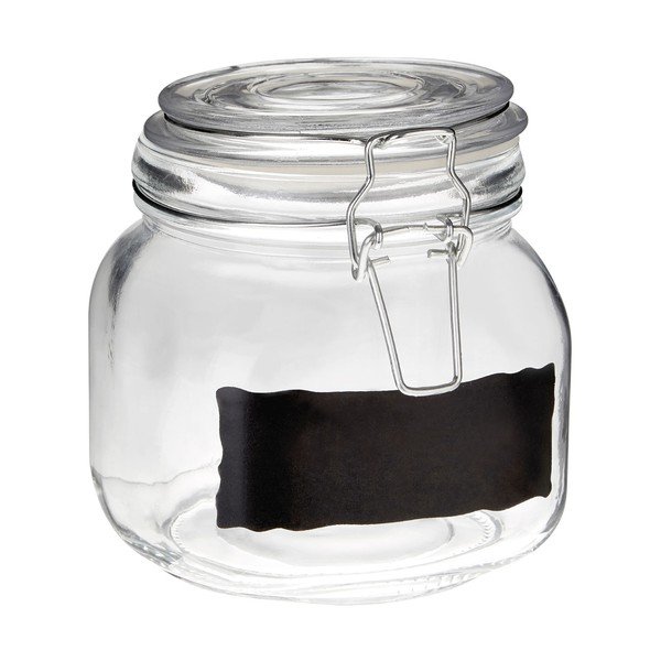 Стъклен буркан с етикет от тебешир, 900 ml - Premier Housewares-image-1