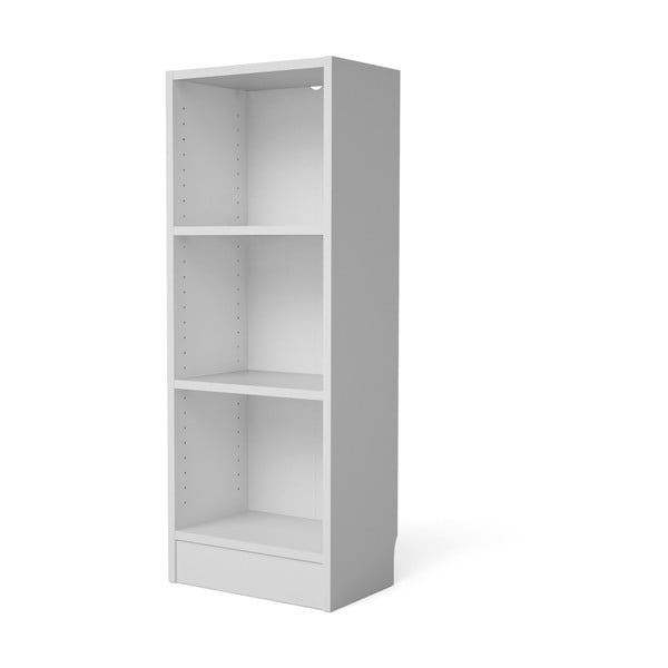 Бял шкаф за книги 41x107 cm Basic - Tvilum-image-3