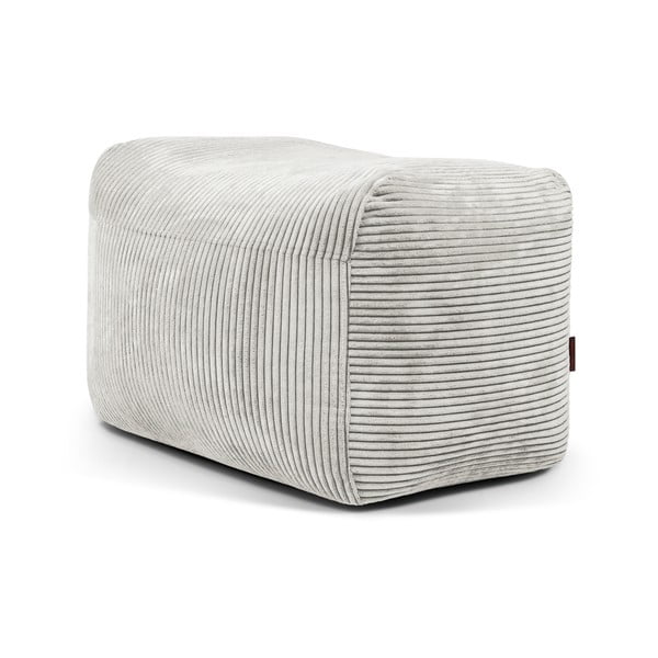 Кремав пуф от рипсено кадифе Plus 70 Lounge – SLOWDOWN