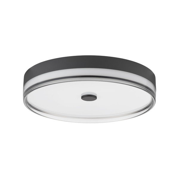 Матово черно стоманено LED затъмняващо се осветително тяло за таван Helios – Nova Luce