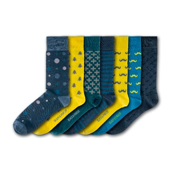 Комплект от 7 чифта чорапи Victoria Gardens, размери 37-43 - Black&Parker London