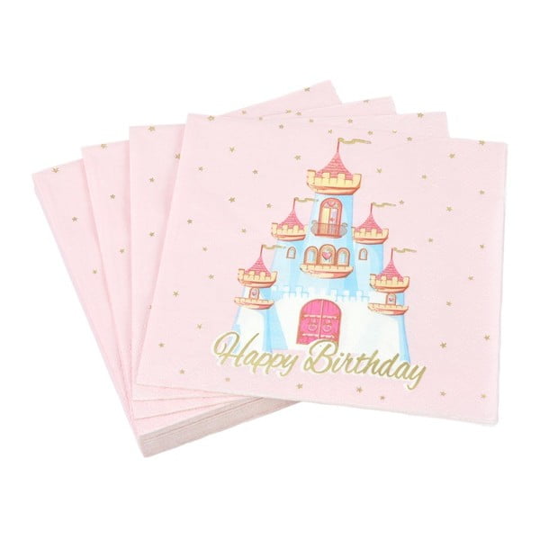 Салфетки в комплект от 20 бр. 33x33 cm Princess Horse – Homéa