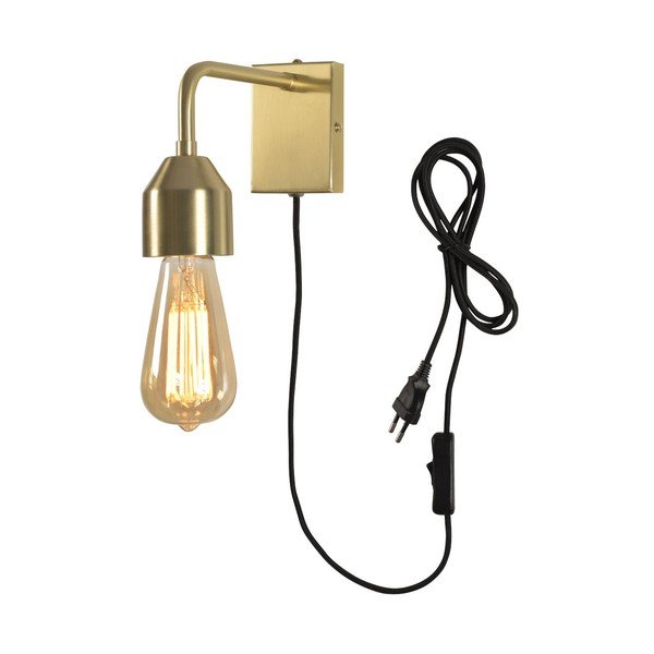 Стенна лампа в златист цвят, височина 17 cm Madrid - it's about RoMi-image-2