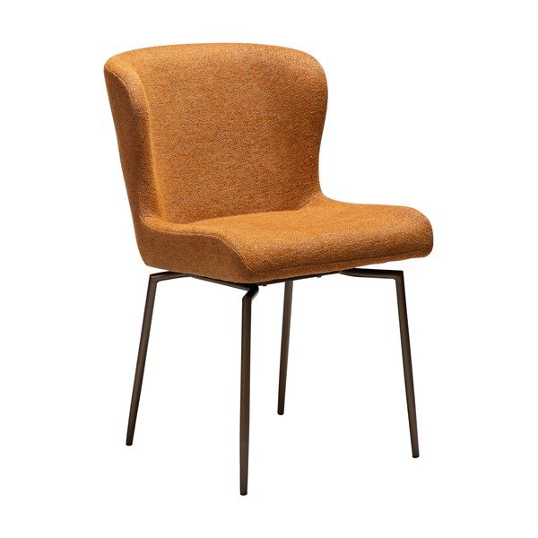 Кафяв тапициран трапезен стол Glam – DAN-FORM Denmark