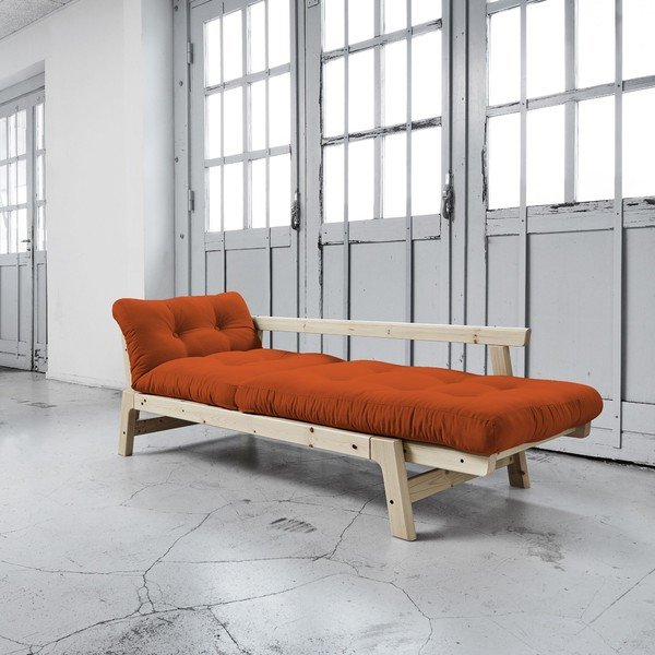 Rozkládací pohovka Karup Step Natural/Orange-image-2