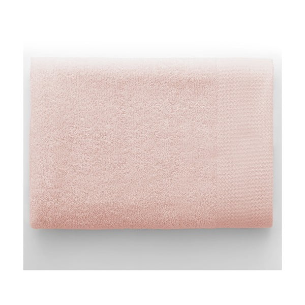 Светлорозова памучна хавлиена кърпа от тери 70x140 cm Amari – Restilo-image-3