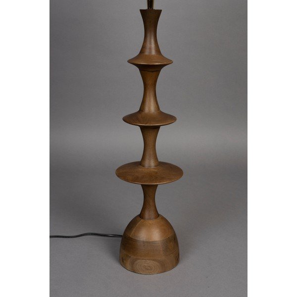 Кафяво-кремава настолна лампа с текстилен абажур (височина 90 cm) Cath – Dutchbone-image-2