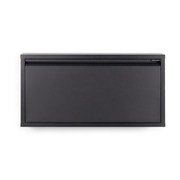 Черна метална накланяща се стойка за обувки 75x37,5x12,5 cm Billy – Spinder Design-image-3