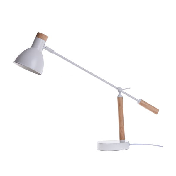 Bílá stolní lampa Ewax Woody