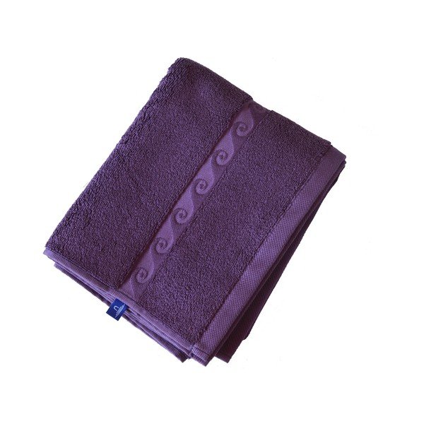 Ručník Wave 100x50, fialový-image-1