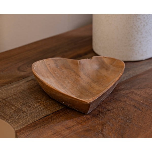 Дървен  декоративен поднос 15x17 cm Kiha – Mauro Ferretti-image-1