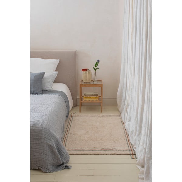 Кремав ръчно изработен памучен килим подходящ за пране 90x130 cm Cuisine Natural – Lorena Canals-image-3