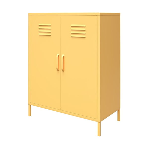 Жълт метален шкаф , 80 x 102 cm Cache - Novogratz-image-2