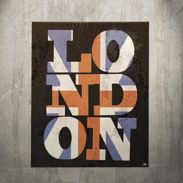 Cedule London, 56x45 cm