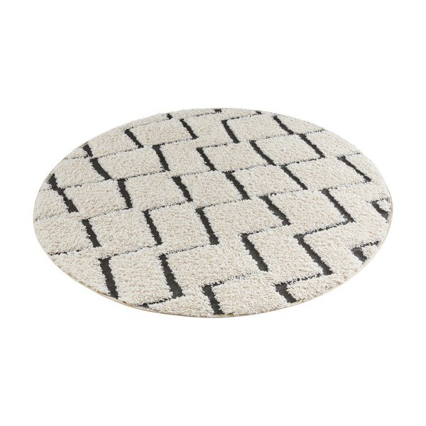 Бежово-черен килим , ⌀ 160 cm Handira - Mint Rugs-image-2