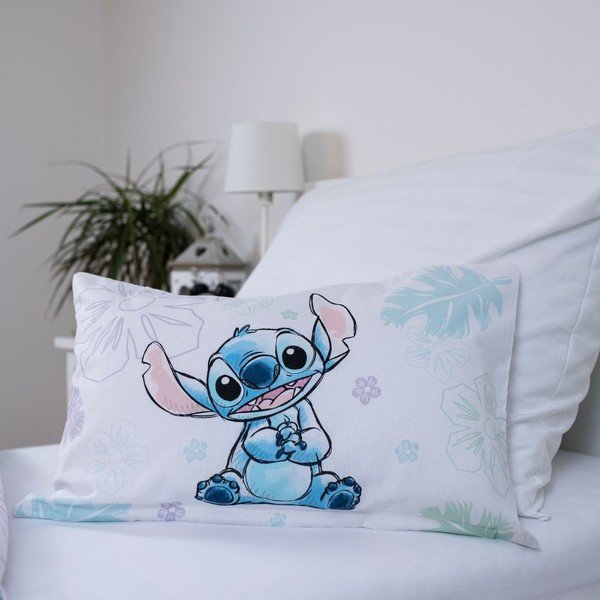 Бяло памучно детско спално бельо 100x135 cm Lilo and Stitch "Ohana White" – Jerry Fabrics-image-3