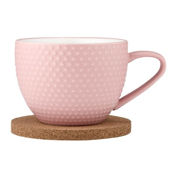 Розова порцеланова чаша с чинийка 350 ml Abode - Ladelle