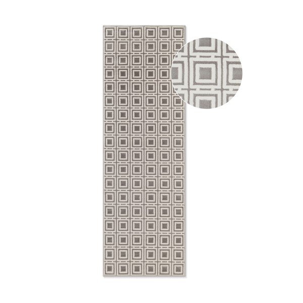 Сива и кремава пътека 80x240 cm Perles Howlite – Elle Decoration