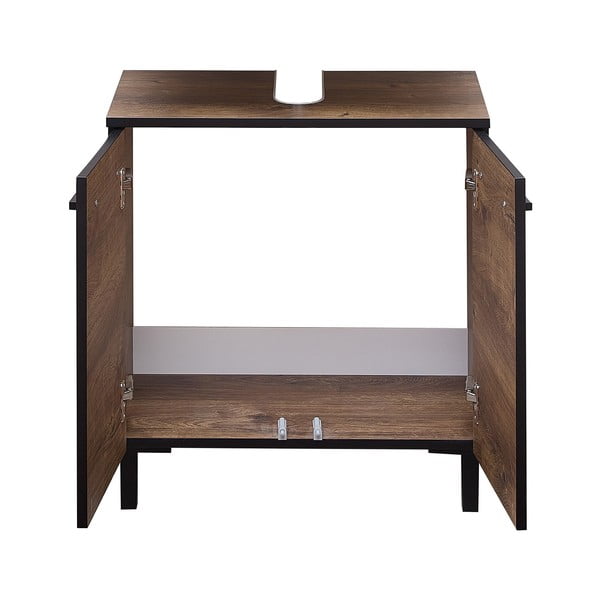 Кафяв шкаф под умивалника в дъб 60x53 cm Set 374 - Pelipal-image-3